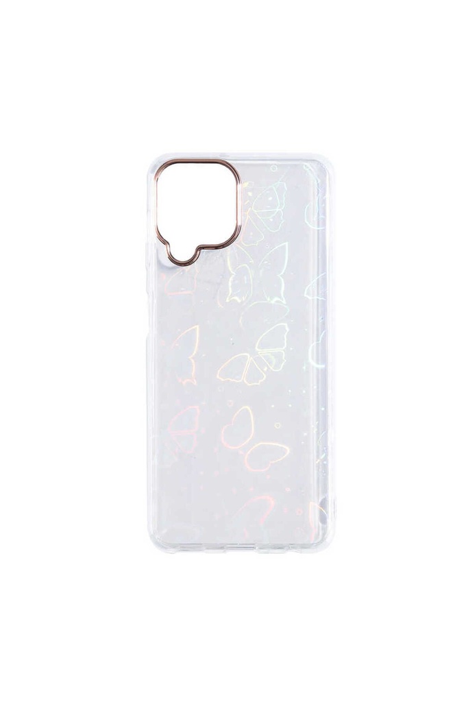 Samsung Galaxy M22 Uyumlu Kılıf Zore Sidney Desenli Sert Kapak