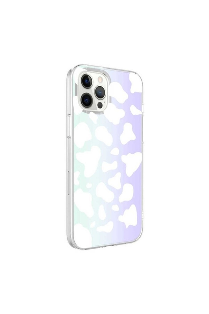 Apple iPhone 12 Pro Max Uyumlu Kılıf Zore M-Blue Desenli Kapak