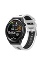 Samsung Galaxy Watch 42mm Uyumlu Kordon Silikon Çift Renkli Sportif KRD-55 Kayış