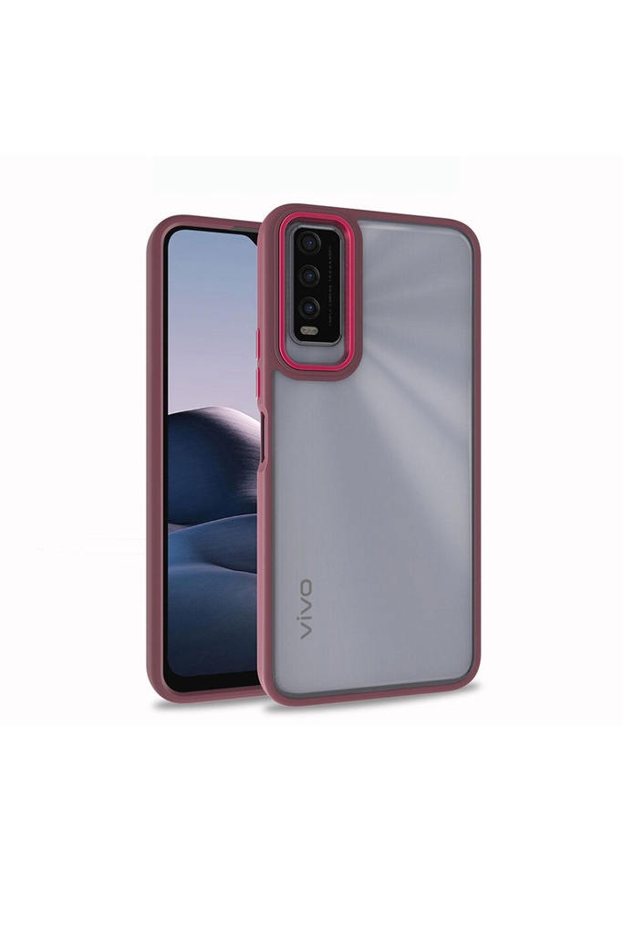 Vivo Y20 Uyumlu Kılıf Zore Flora Kapak