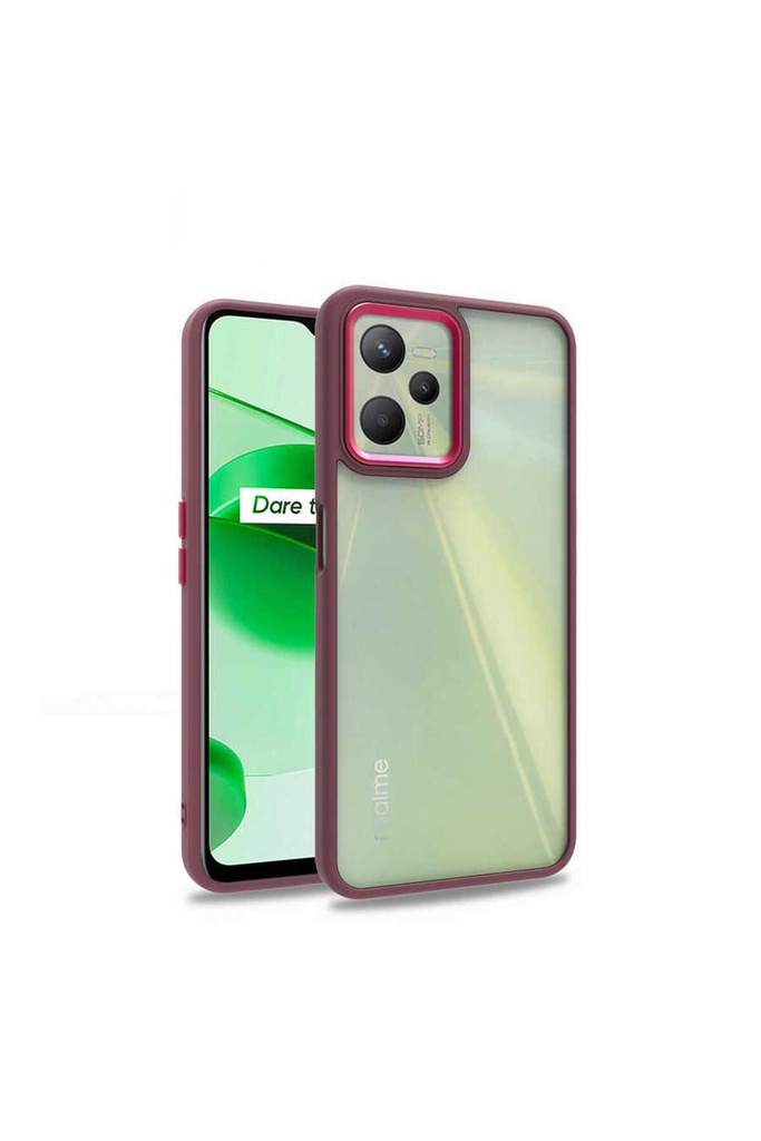 Realme C35 Uyumlu Kılıf Zore Flora Kapak