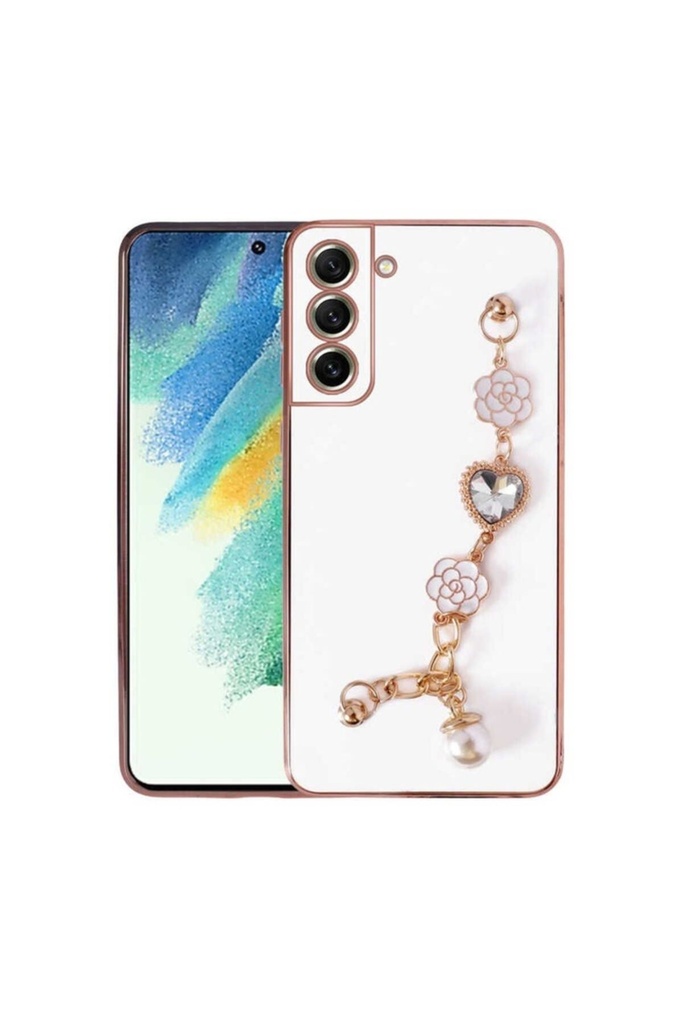 Samsung Galaxy S21 FE Uyumlu Kılıf El Tutamaçlı Kamera Korumalı Zore Taka Silikon Kapak