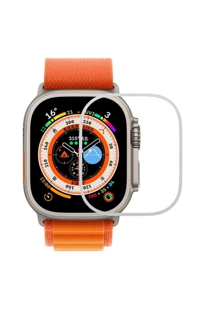 Apple Watch Ultra 49mm Uyumlu Zore Metal Kasa Koruyucu Saat Çerçevesi