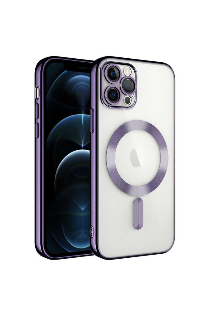 Apple iPhone 11 Pro Uyumlu Kılıf Kamera Korumalı M-safe Wireless Şarj Özellikli Zore Demre Kapak