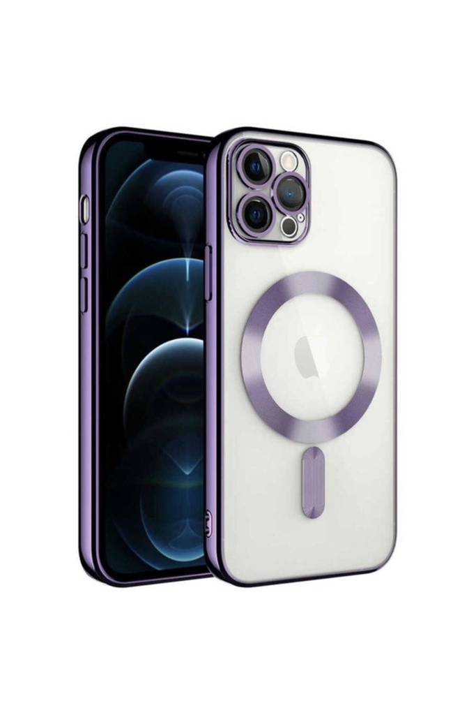 Apple iPhone 11 Pro Max Uyumlu Kılıf Kamera Korumalı M-safe Wireless Şarj Özellikli Zore Demre Kapak