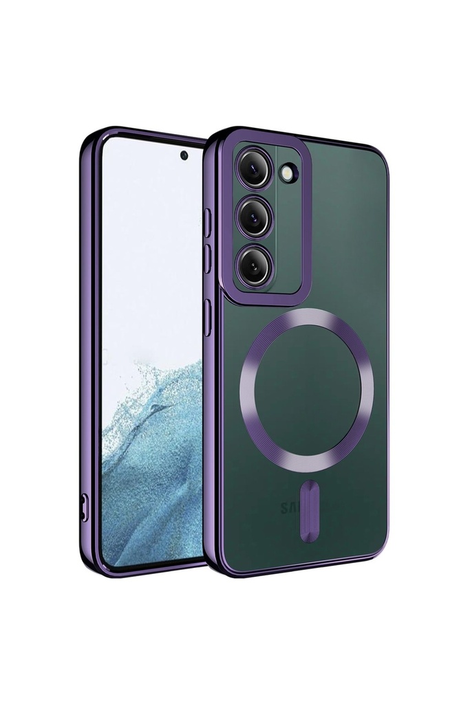 Samsung Galaxy S23 Plus Uyumlu Kılıf M-safe Wireless Şarj Özellikli Zore Setro Silikon