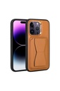 Apple iPhone 14 Pro Max Uyumlu Kılıf Kartlıklı Standlı ​Pu Deri Zore Memo Kapak