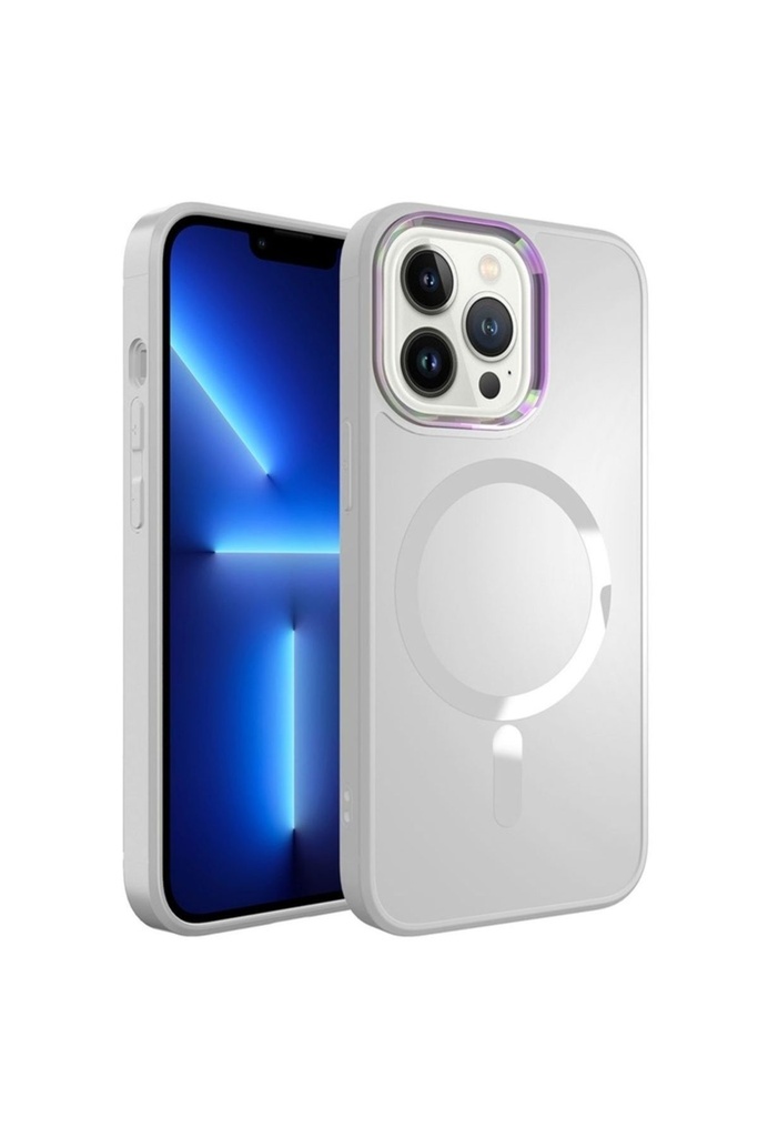 Apple iPhone 12 Pro Uyumlu Kılıf M-safe Wireless Şarj Özellikli Zore Stil Kapak