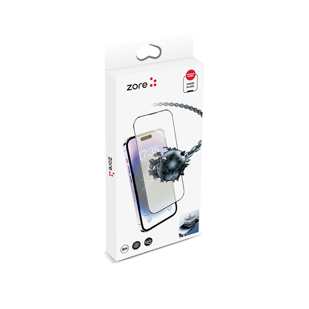 Apple iPhone 11 Pro Max Uyumlu Zore Hizalama Aparatlı Hadid Glass Cam Ekran Koruyucu