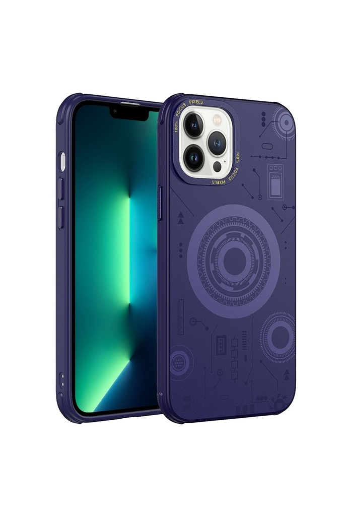 Apple iPhone 12 Pro Uyumlu Kılıf Zore Wireless Şarj Özellikli Desenli Hot Kapak