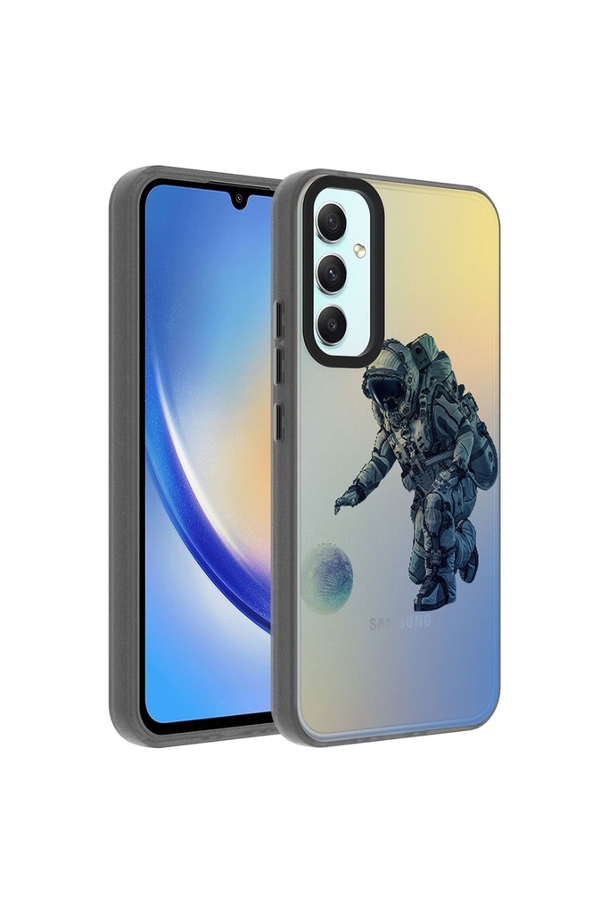 Samsung Galaxy A24 Uyumlu Kılıf Desenli Zore Dragon Sert Kapak