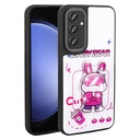 Samsung Galaxy A54 Uyumlu Kılıf Parlayan Kabartmalı İkonik Figürlü Zore Amas Silikon Kapak