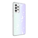 Samsung Galaxy A72 Uyumlu Kılıf Zore M-Blue Desenli Kapak