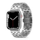 Apple Watch 44mm Uyumlu Kordon Metal Geçmeli Paslanmaz KRD-20 Kayış