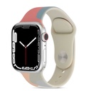 Apple Watch 42mm Uyumlu Kordon Silikon Renkli Tasarım Yumuşak Spor KRD-62 Kayış
