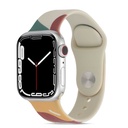 Apple Watch 44mm Uyumlu Kordon Silikon Renkli Tasarım Yumuşak Spor KRD-62 Kayış
