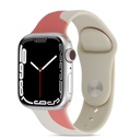 Apple Watch 7 45mm Uyumlu Kordon Silikon Renkli Tasarım Yumuşak Spor KRD-62 Kayış