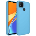 Xiaomi Redmi 9C Uyumlu Kılıf Metal Çerçeve ve Buton Tasarımlı Silikon Zore Luna Kapak