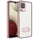 Samsung Galaxy A12 Uyumlu Kılıf Kamera Korumalı Logo Gösteren Zore Omega Kapak