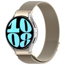 Samsung Galaxy Watch 6 44mm Uyumlu Kordon Hasır Metal Mıknatıslı Örgü Zore KRD-01 Kayış