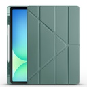 Samsung Galaxy Tab S10 Uyumlu FE Plus Kılıf Zore Tri Folding Kalem Bölmeli Standlı Kılıf