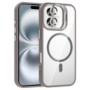Apple iPhone 16 Plus Uyumlu Kılıf Standlı ve Kamera Lens Hediyeli M-Safe Şarj Özellikli Zore Etro Kapak