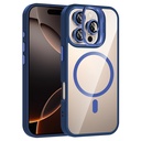 Apple iPhone 16 Pro Uyumlu Kılıf Standlı ve Kamera Lens Hediyeli M-Safe Şarj Özellikli Zore Etro Kapak