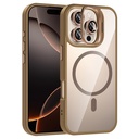 Apple iPhone 16 Pro Max Uyumlu Kılıf Standlı ve Kamera Lens Hediyeli M-Safe Şarj Özellikli Zore Etro Kapak